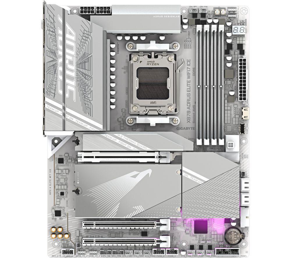 GIGABYTE Aorus Elite Ice X870 AM5 WiFi7 Motherboard