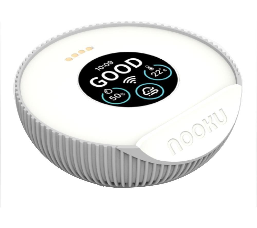 NOOKU Mini Smart Indoor Air Quality Monitor - White image number 2 of 5