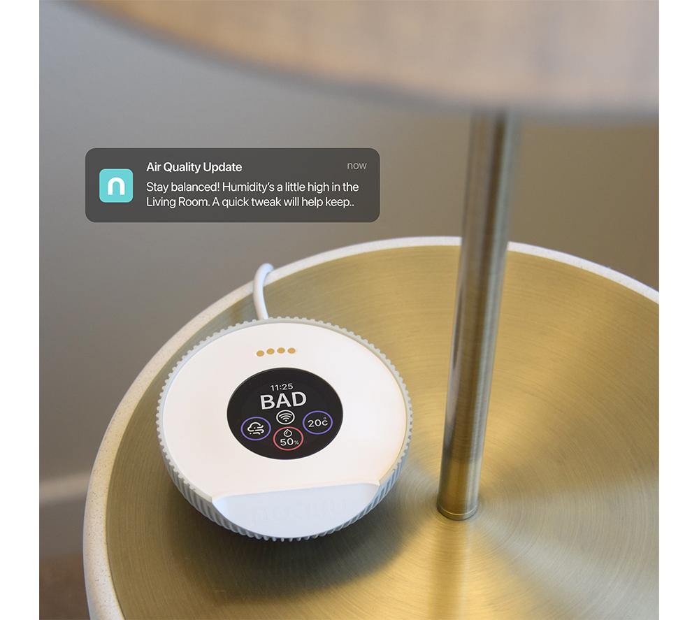 NOOKU Mini Smart Indoor Air Quality Monitor - White image number 6 of 8