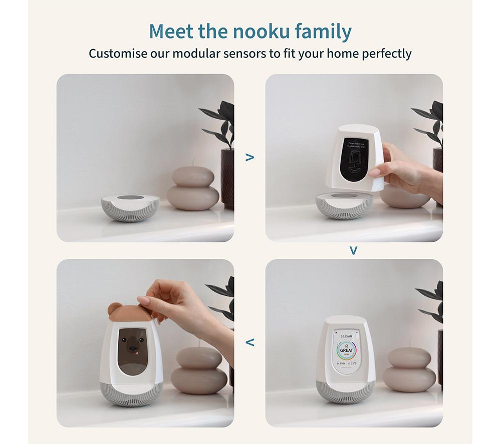 NOOKU Fusion Smart Air Quality Sensor - White image number 7 of 10