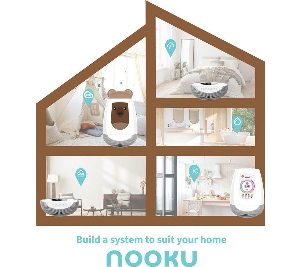 NOOKU Multi Smart Indoor Air Quality Monitor - White image number 4 of 8