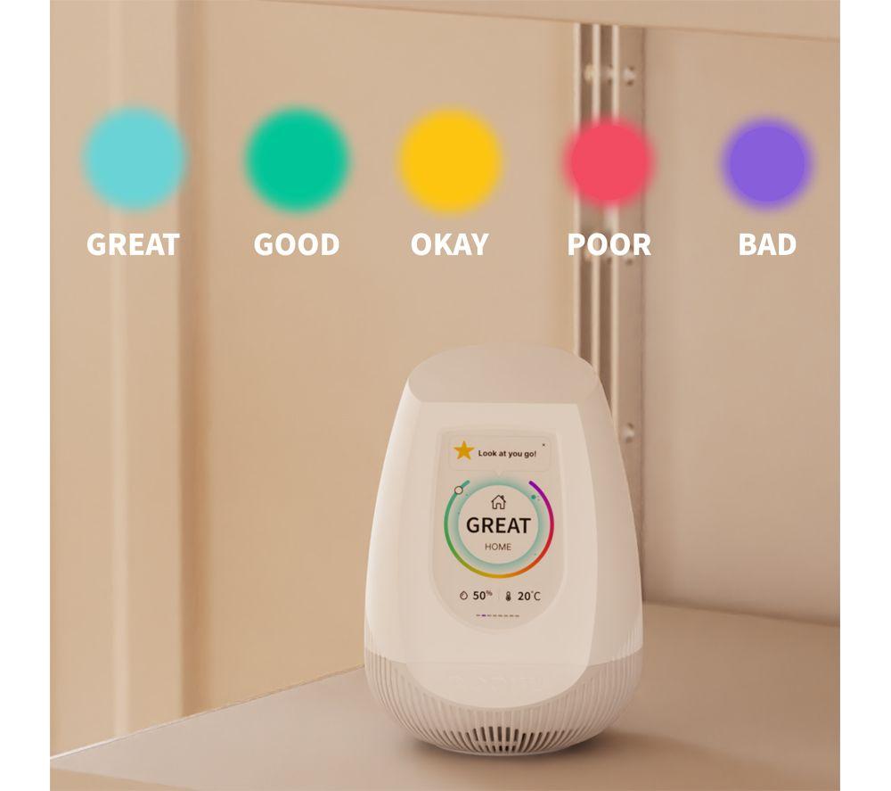 NOOKU Multi Smart Indoor Air Quality Monitor - White image number 6 of 8
