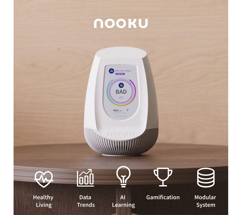 NOOKU Multi Smart Indoor Air Quality Monitor - White image number 8 of 8