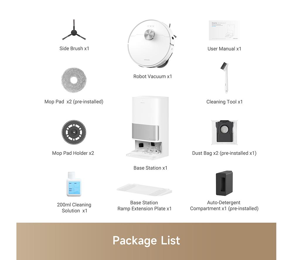 DREAME L10s Ultra Gen2 Robot Vacuum Cleaner - White image number 10 of 10