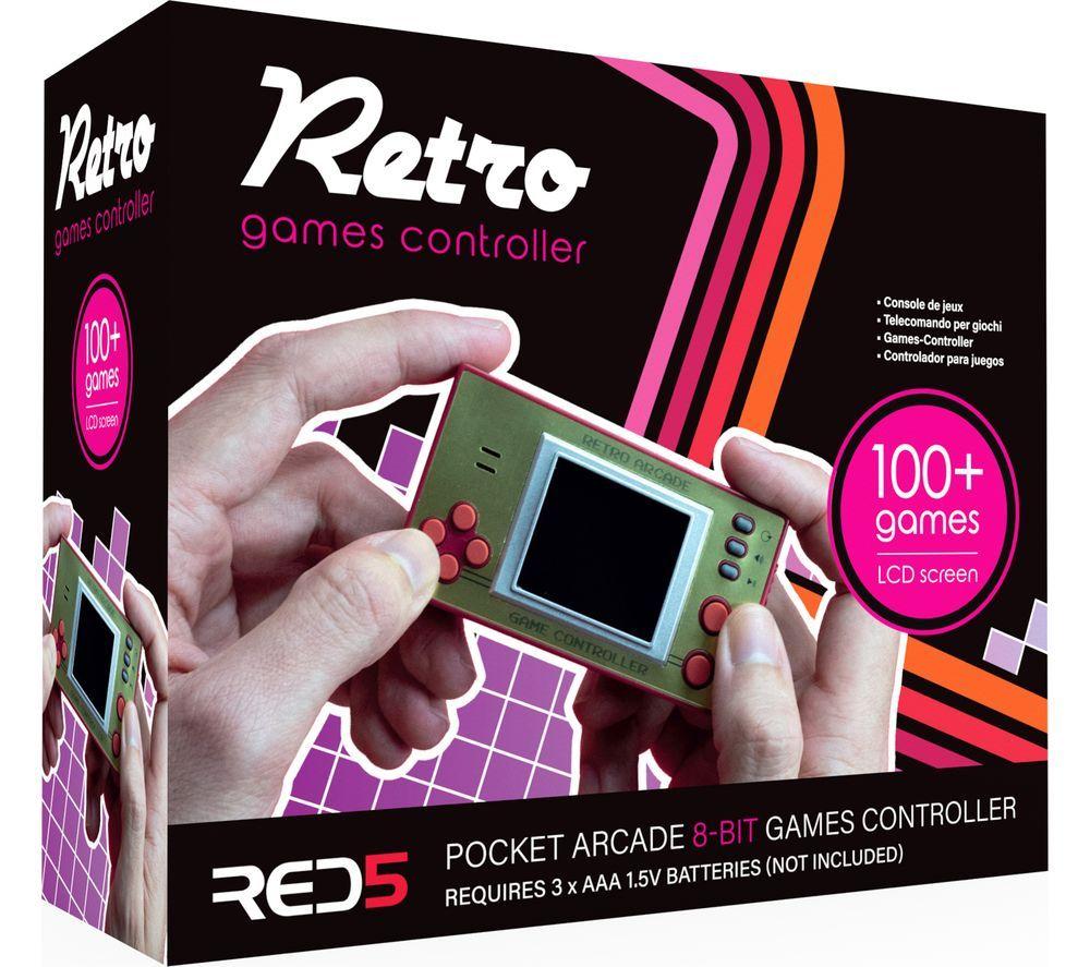 RED5 Retro Games Controller with Screen - Red image number 2 of 3
