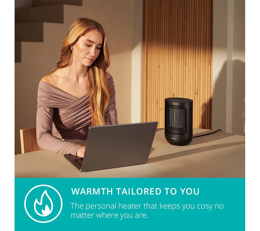 DUUX Zone DXCH41UK Hot & Cool Personal Fan Heater - Black image number 2 of 9