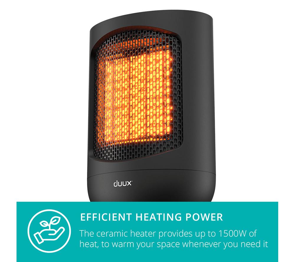 DUUX Zone DXCH41UK Hot & Cool Personal Fan Heater - Black image number 4 of 9