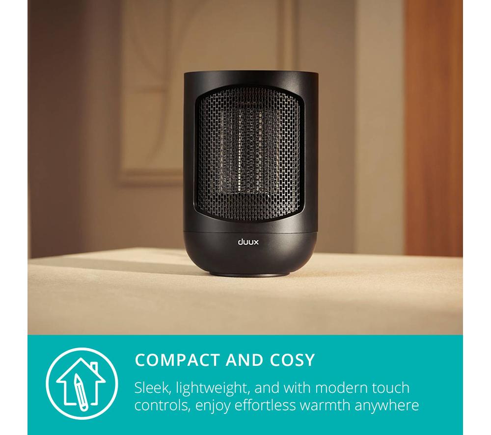 DUUX Zone DXCH41UK Hot & Cool Personal Fan Heater - Black image number 6 of 9
