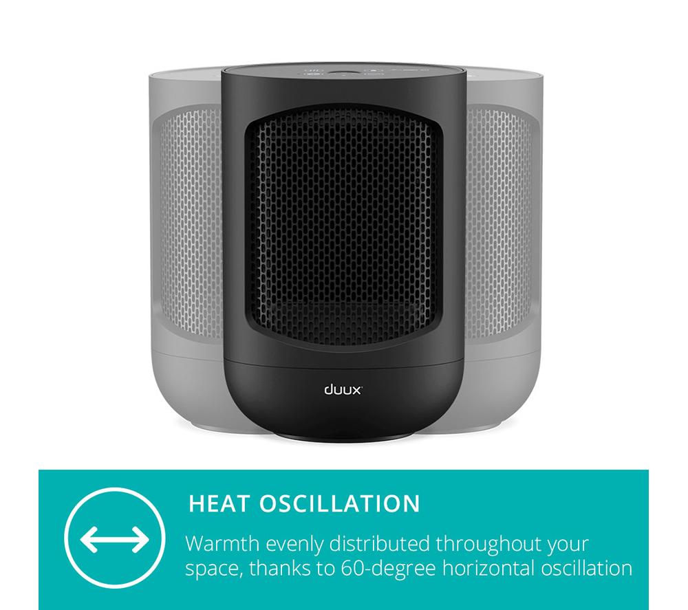 DUUX Zone DXCH41UK Hot & Cool Personal Fan Heater - Black image number 7 of 9