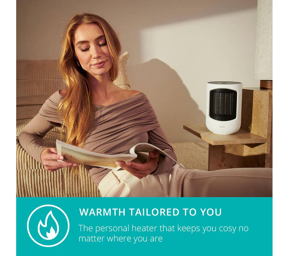 DUUX Zone DXCH43UK Hot & Cool Personal Fan Heater - White image number 2 of 9
