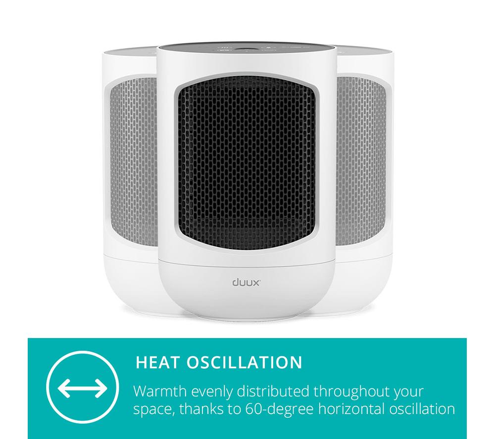 DUUX Zone DXCH43UK Hot & Cool Personal Fan Heater - White image number 7 of 9