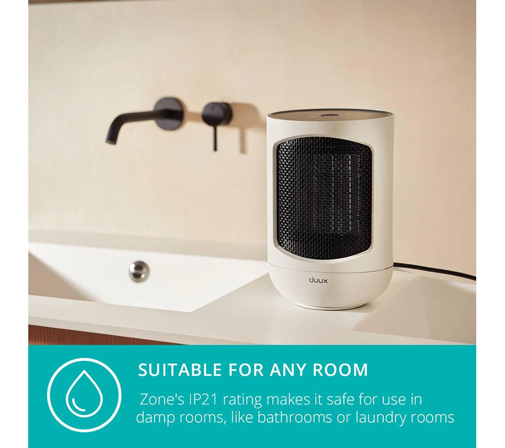 DUUX Zone DXCH43UK Hot & Cool Personal Fan Heater - White image number 8 of 9