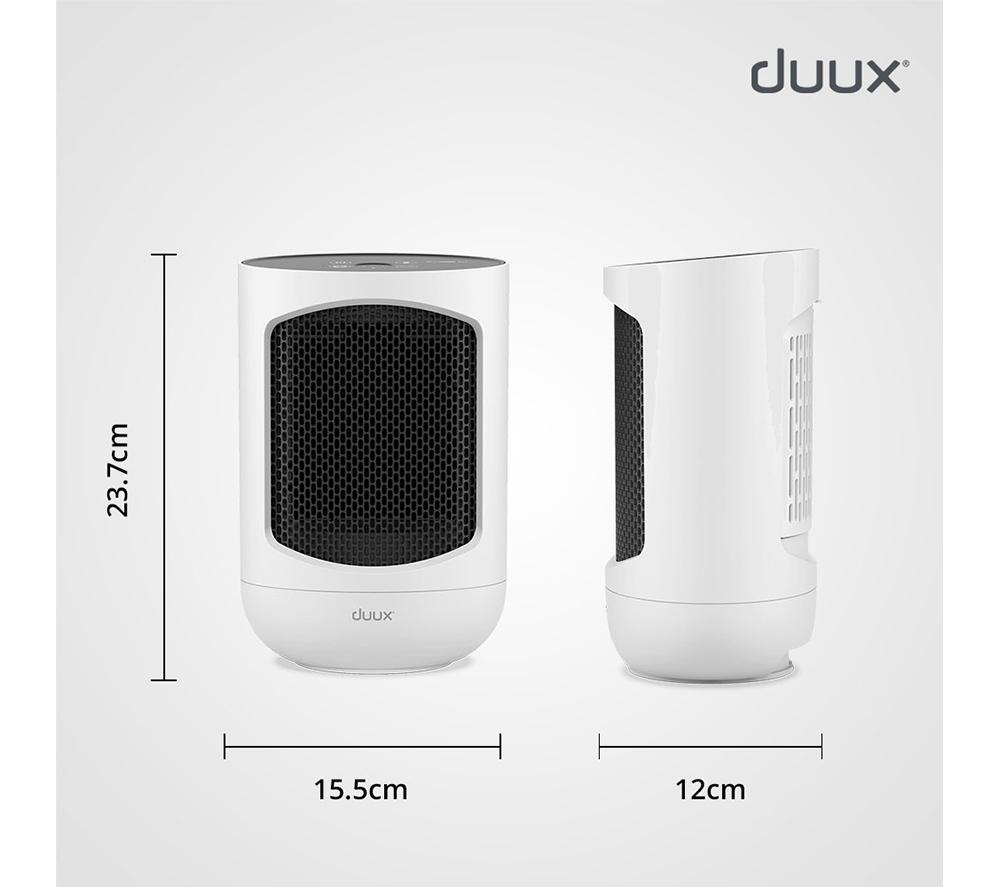DUUX Zone DXCH43UK Hot & Cool Personal Fan Heater - White image number 9 of 9