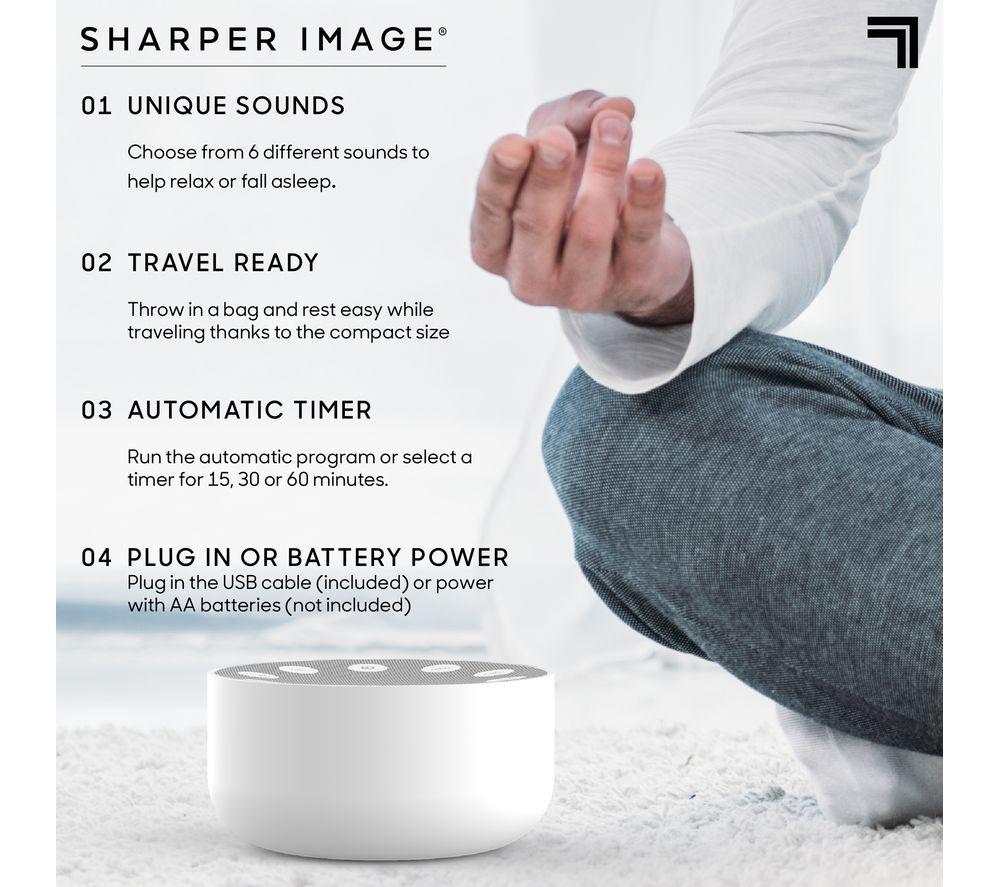 SHARPER IMAGE Sleep Therapy Sound Soother - White image number 6 of 9