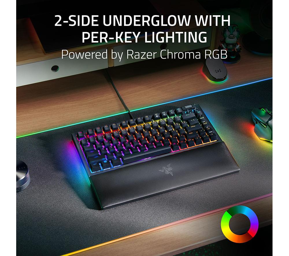 RAZER BlackWidow V4 Pro 75% Mechanical Gaming Keyboard - Black, US Layout image number 5 of 11