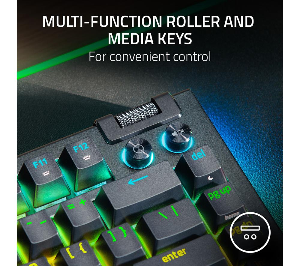 RAZER BlackWidow V4 Pro 75% Mechanical Gaming Keyboard - Black, US Layout image number 6 of 11