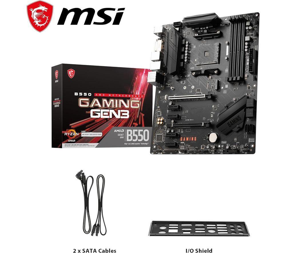 MSI B550 GAMING GEN3 AM4 Motherboard image number 4 of 5