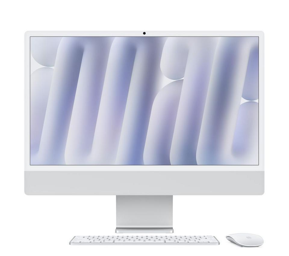 APPLE iMac 4.5K 24" (2024) - M4, 256 GB SSD, Nano‑texture glass, Silver