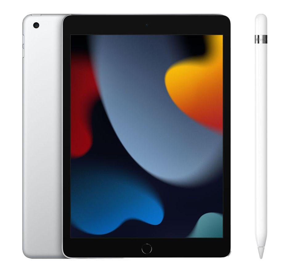 Buy APPLE 10.2 iPad 2021 Pencil 1st Generation Bundle 64 GB Silver Currys