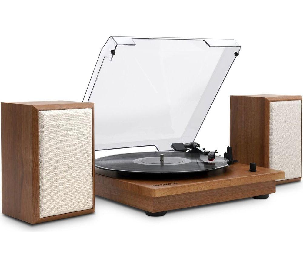 VICTROLA Montauk VM-135 Belt Drive Bluetooth Turntable - Oak image number 3 of 4