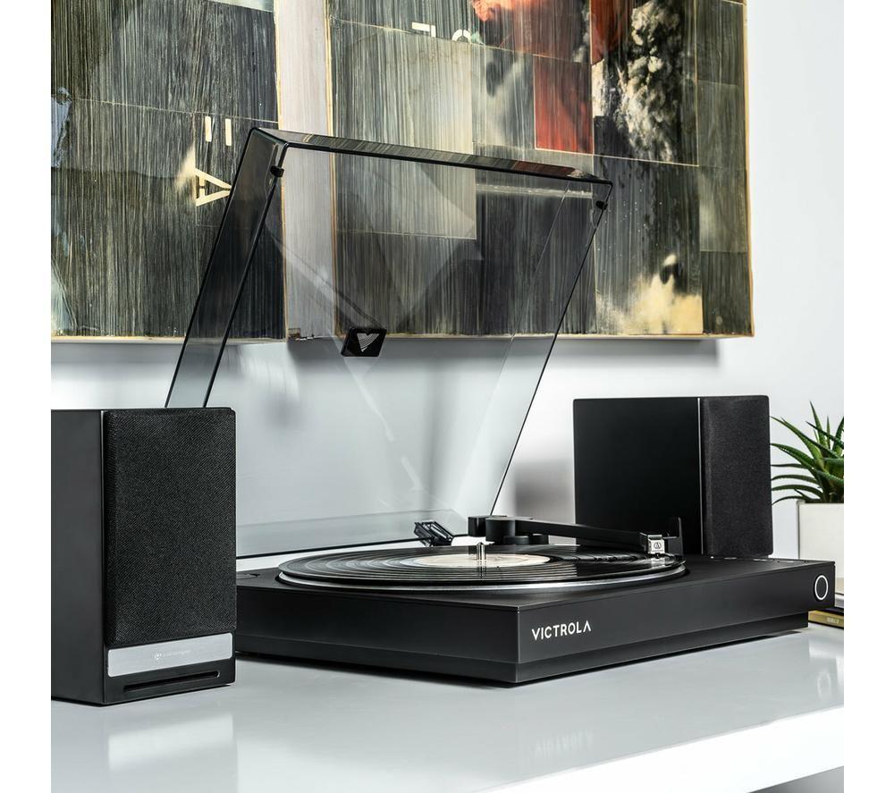 VICTROLA Automatic VPT-800 Belt Drive Bluetooth Turntable - Black image number 9 of 10