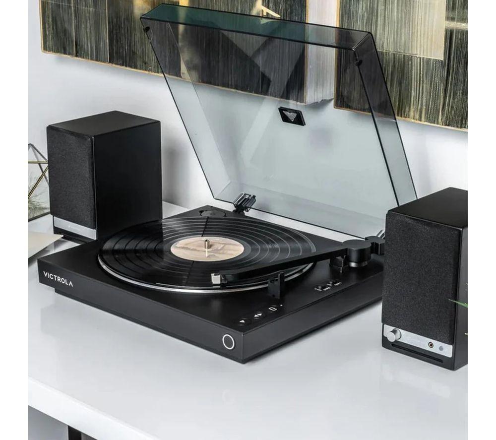 VICTROLA Automatic VPT-800 Belt Drive Bluetooth Turntable - Black image number 10 of 10