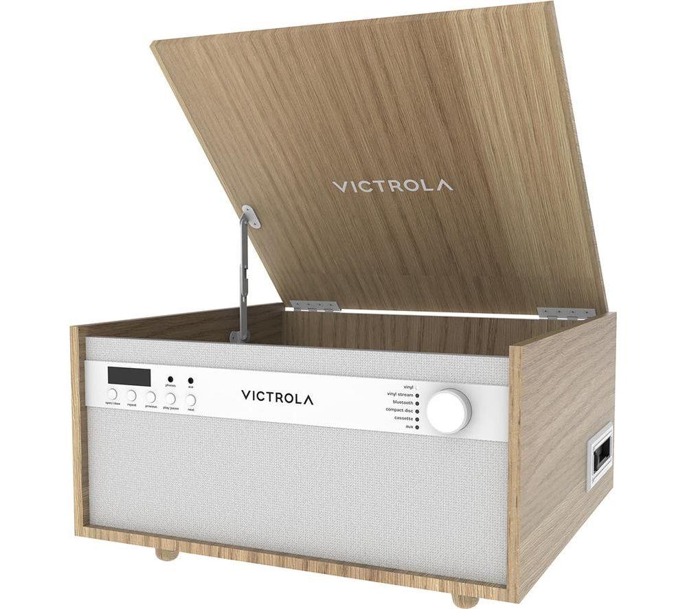 VICTROLA Century VTA-820SB Belt Drive Bluetooth Music Centre - Natural image number 4 of 4