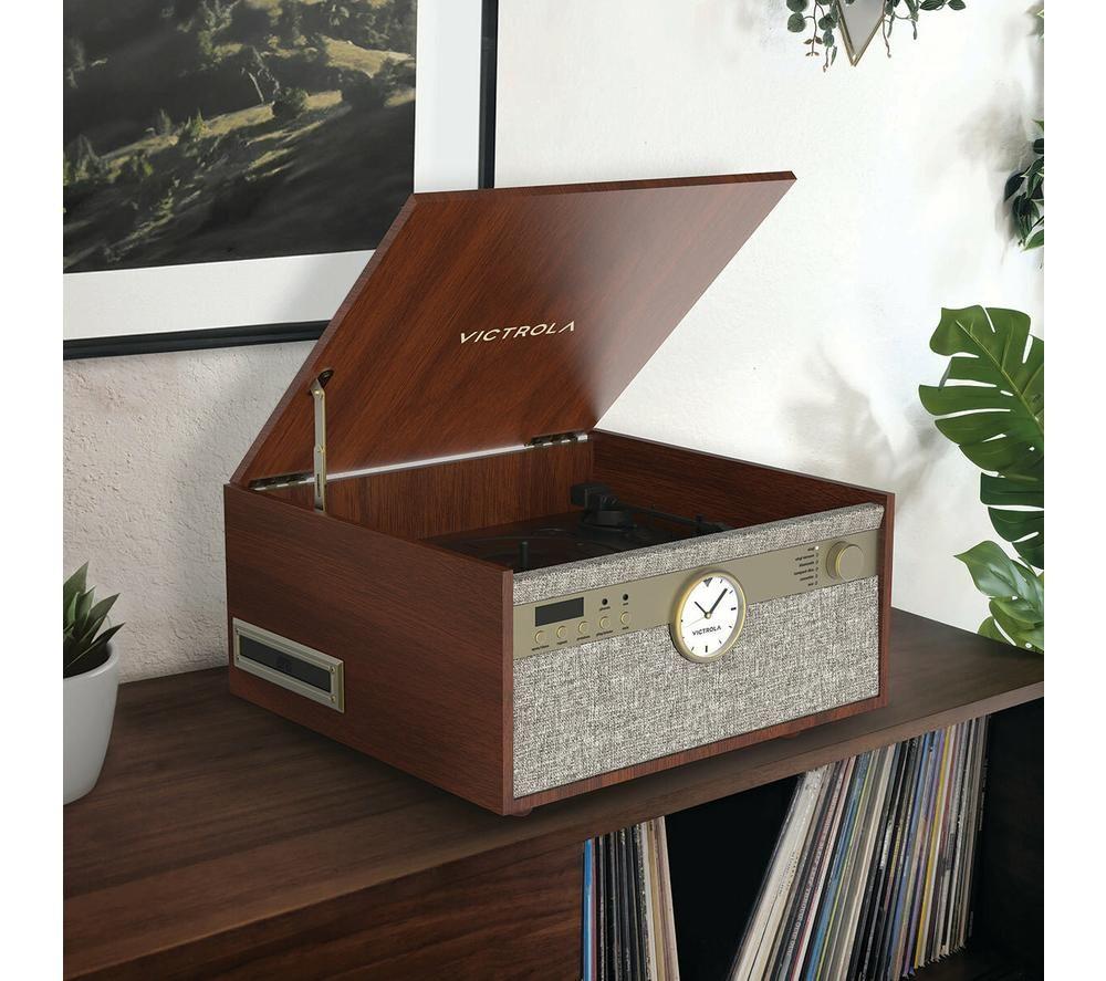 VICTROLA Century VTA-830SB Belt Drive Bluetooth Music Centre - Walnut image number 4 of 4