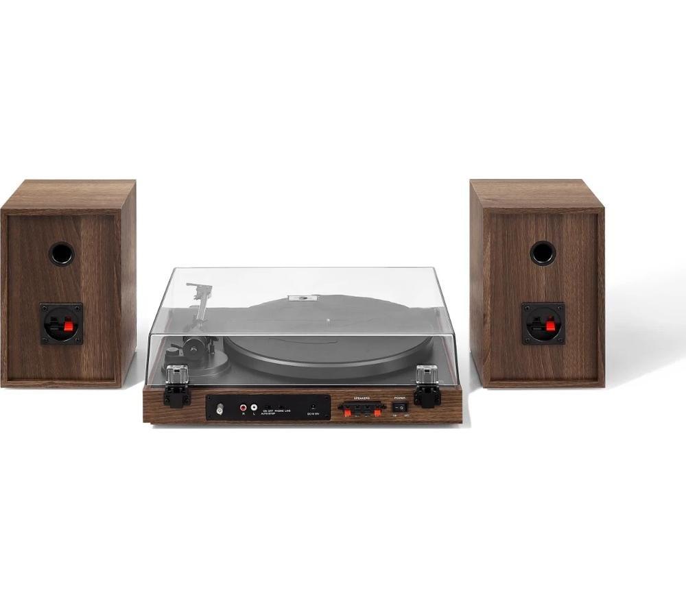 CROSLEY C72 Belt Drive Bluetooth Turntable & Speakers - Walnut image number 6 of 9