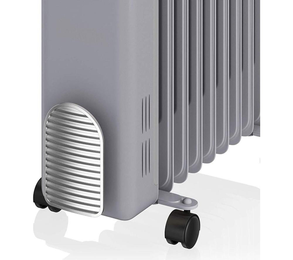 SWAN SH60010GRN Portable Oil-Filled Radiator - Grey image number 3 of 4