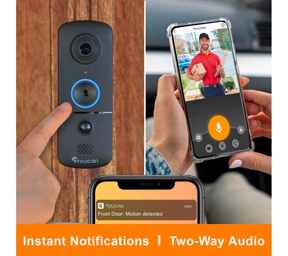 TOUCAN V3 1296p WiFi Video Doorbell & Chime image number 5 of 7
