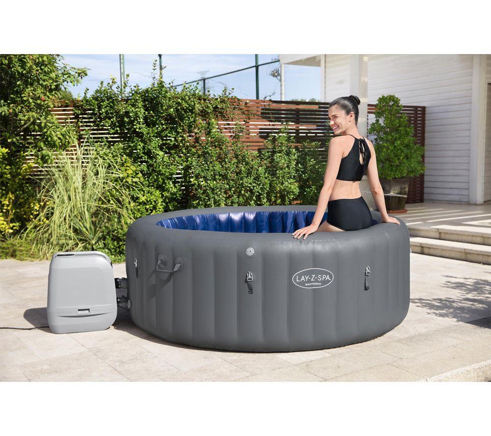 LAY-Z-SPA Santorini HydroJet Pro Inflatable Hot Tub image number 6 of 7
