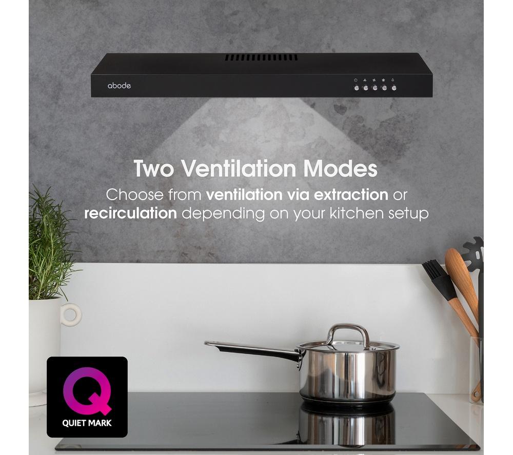 ABODE A60VSRCH0B1B Visor Cooker Hood - Black image number 4 of 12