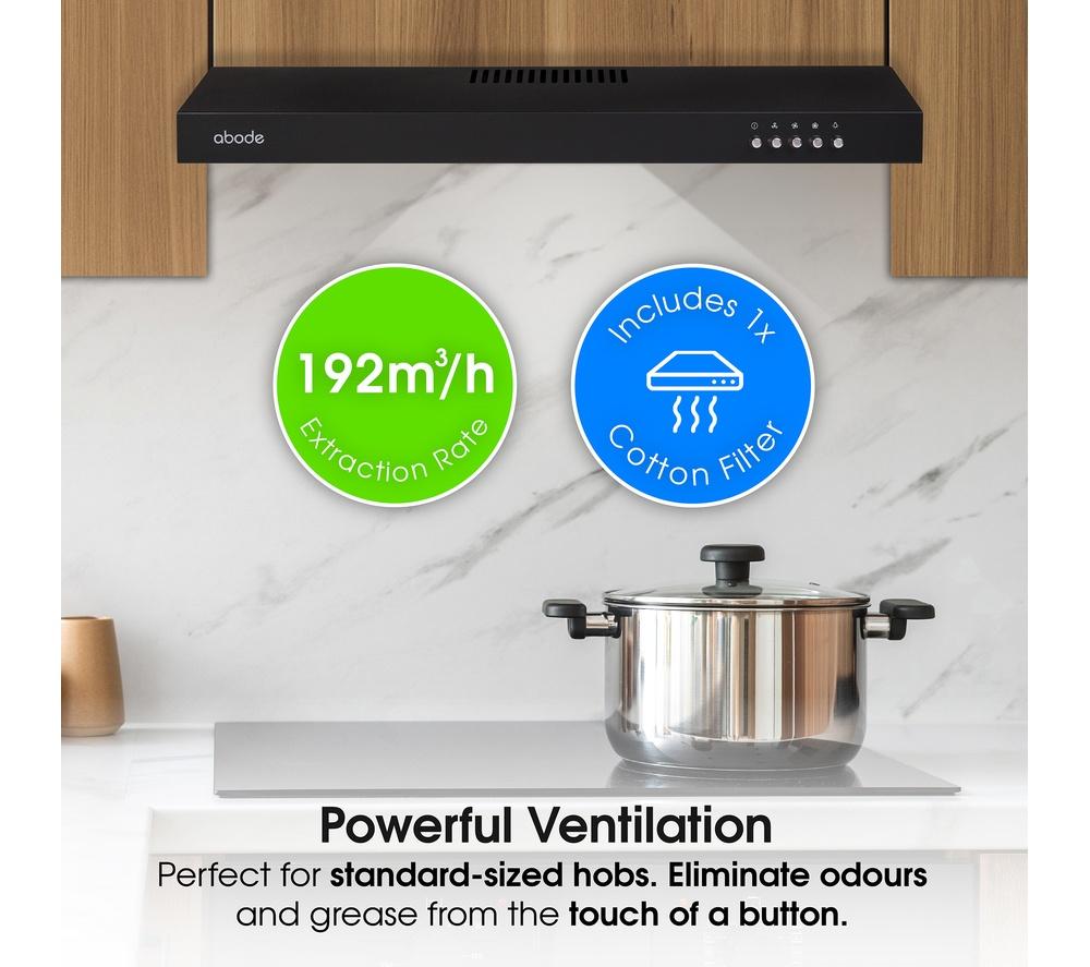 ABODE A60VSRCH0B1B Visor Cooker Hood - Black image number 6 of 12