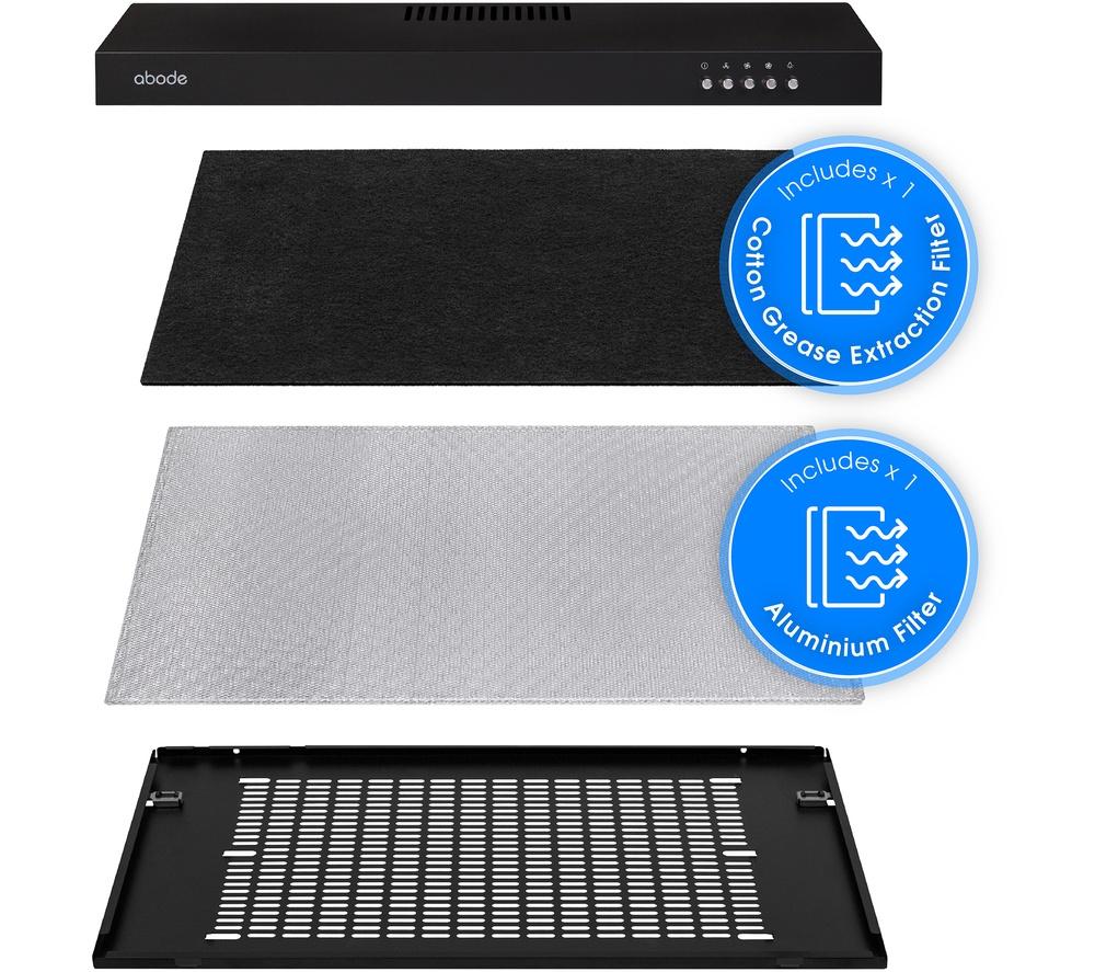 ABODE A60VSRCH0B1B Visor Cooker Hood - Black image number 10 of 12