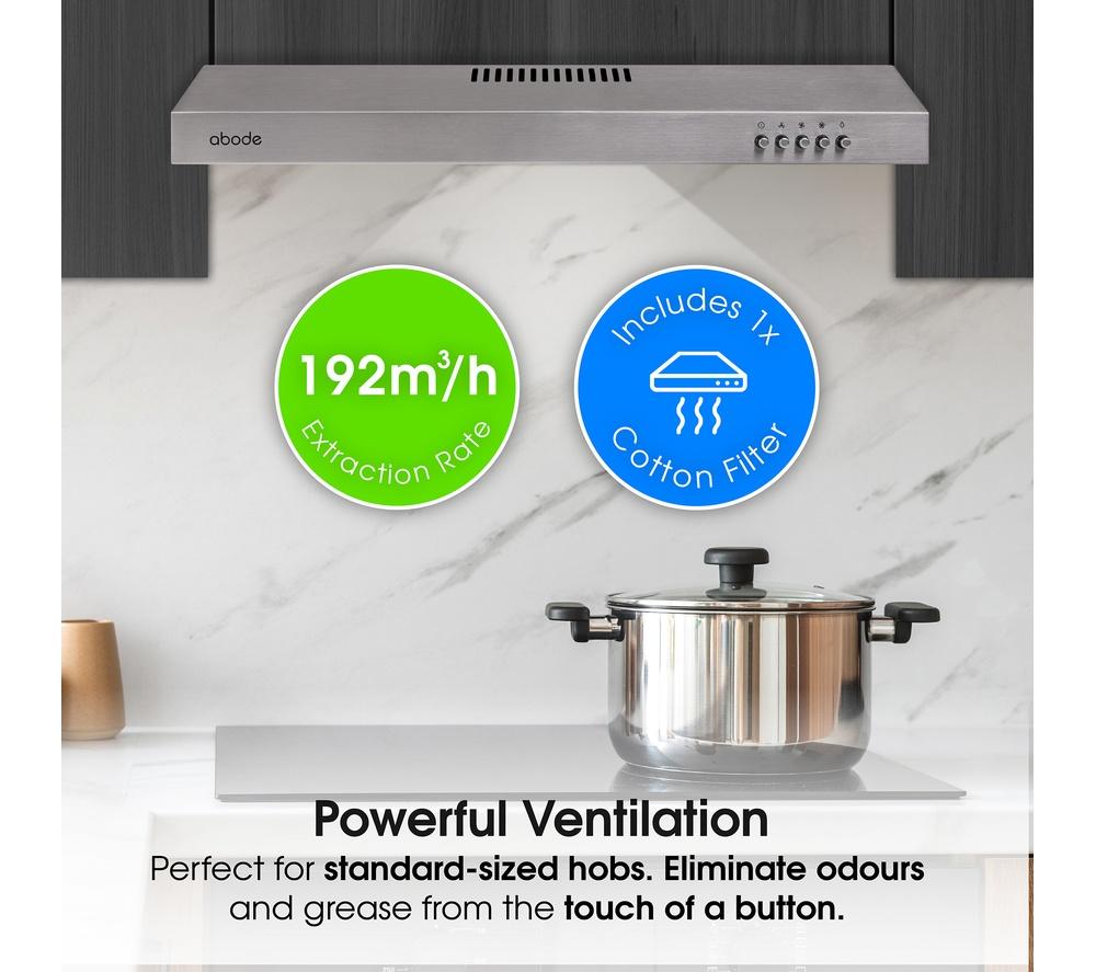 ABODE A60VSRCH0B1SS Visor Cooker Hood - Stainless Steel image number 6 of 12