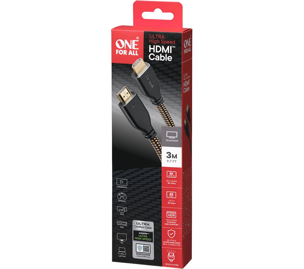 ONE FOR ALL CC5230 Ultra High Speed HDMI Cable - 3 m image number 6 of 6