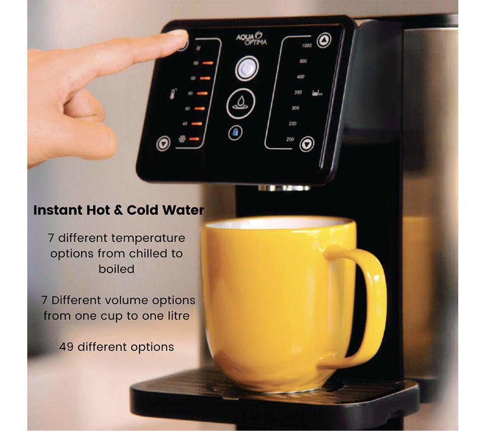 AQUA Aurora Hot & Chilled Filtered Water Dispenser - Silver & Black image number 6 of 8