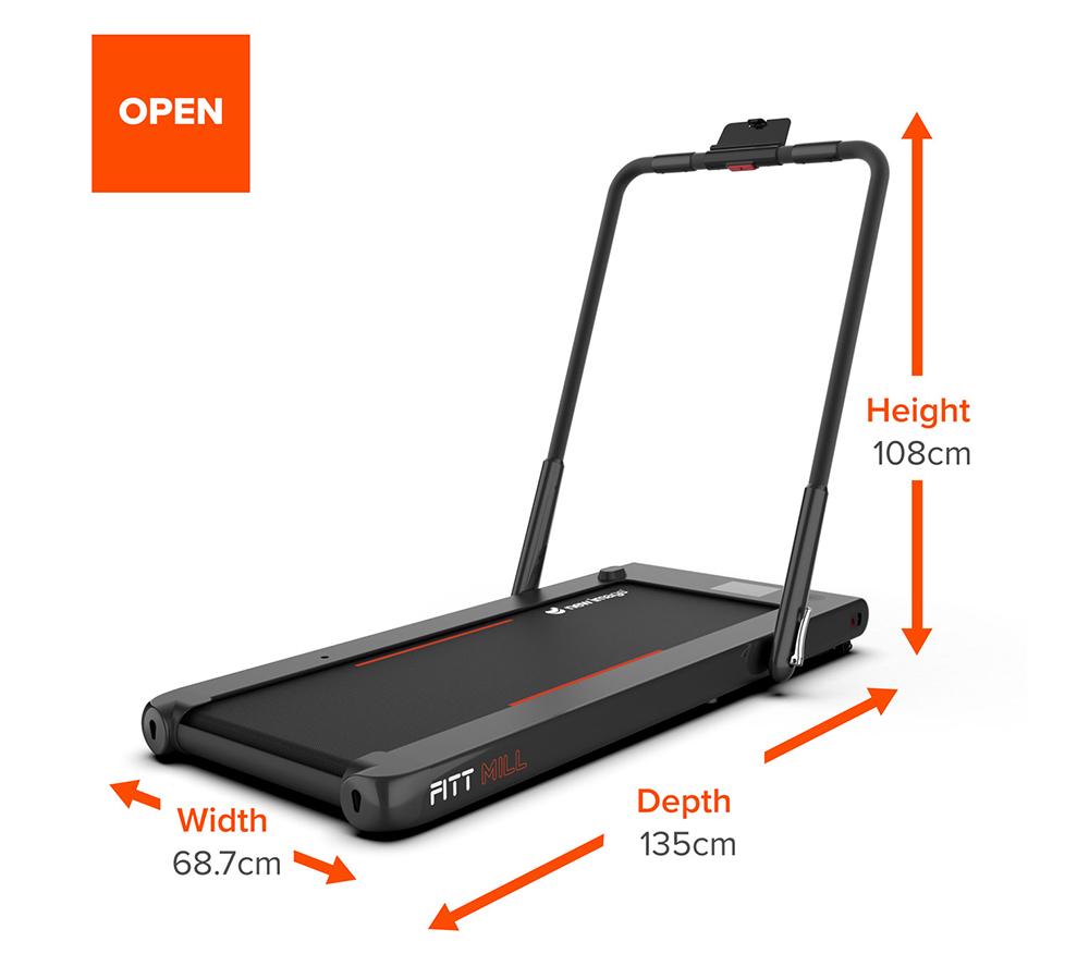 NEW IMAGE FITT Mill Smart Bluetooth Treadmill & Walking Pad - Grey image number 14 of 18