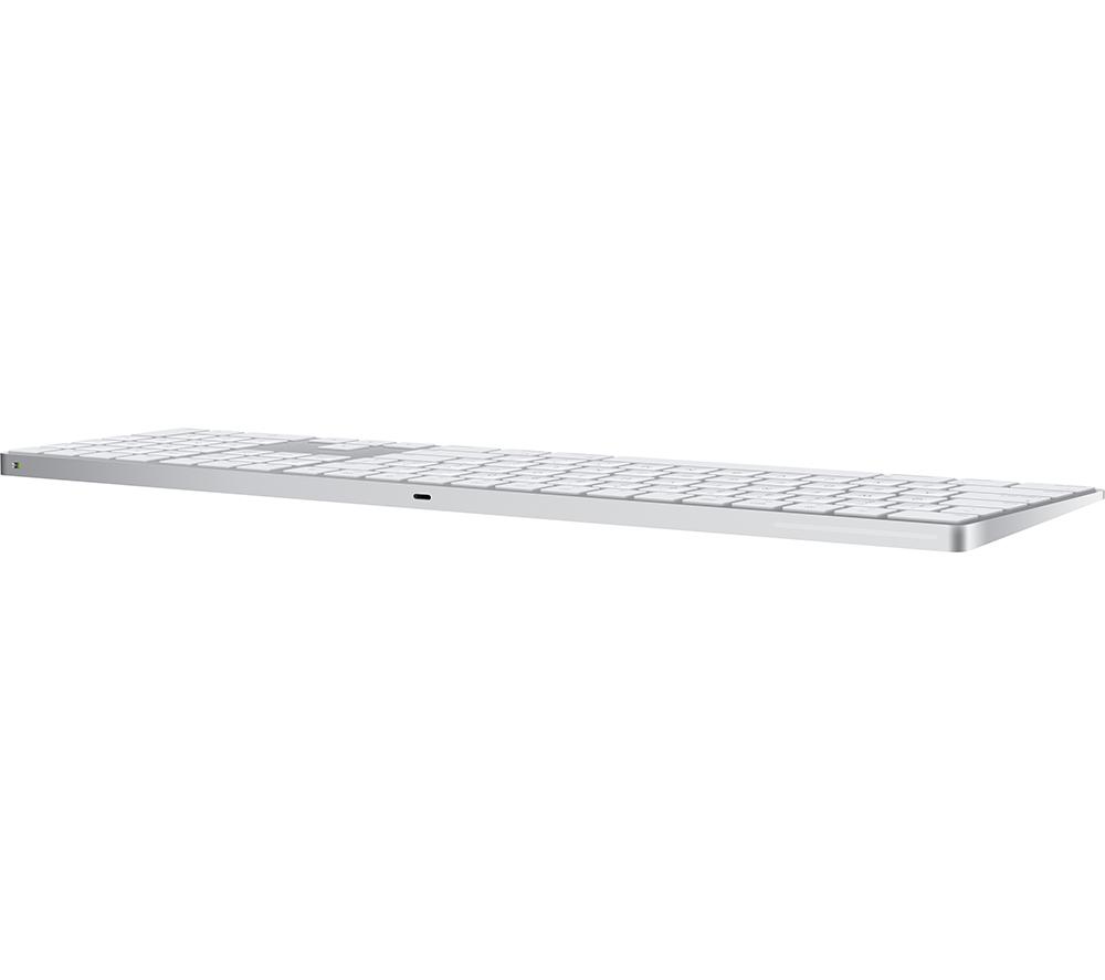 APPLE Magic Wireless Keyboard with Touch ID & Numeric Keypad - White image number 2 of 3