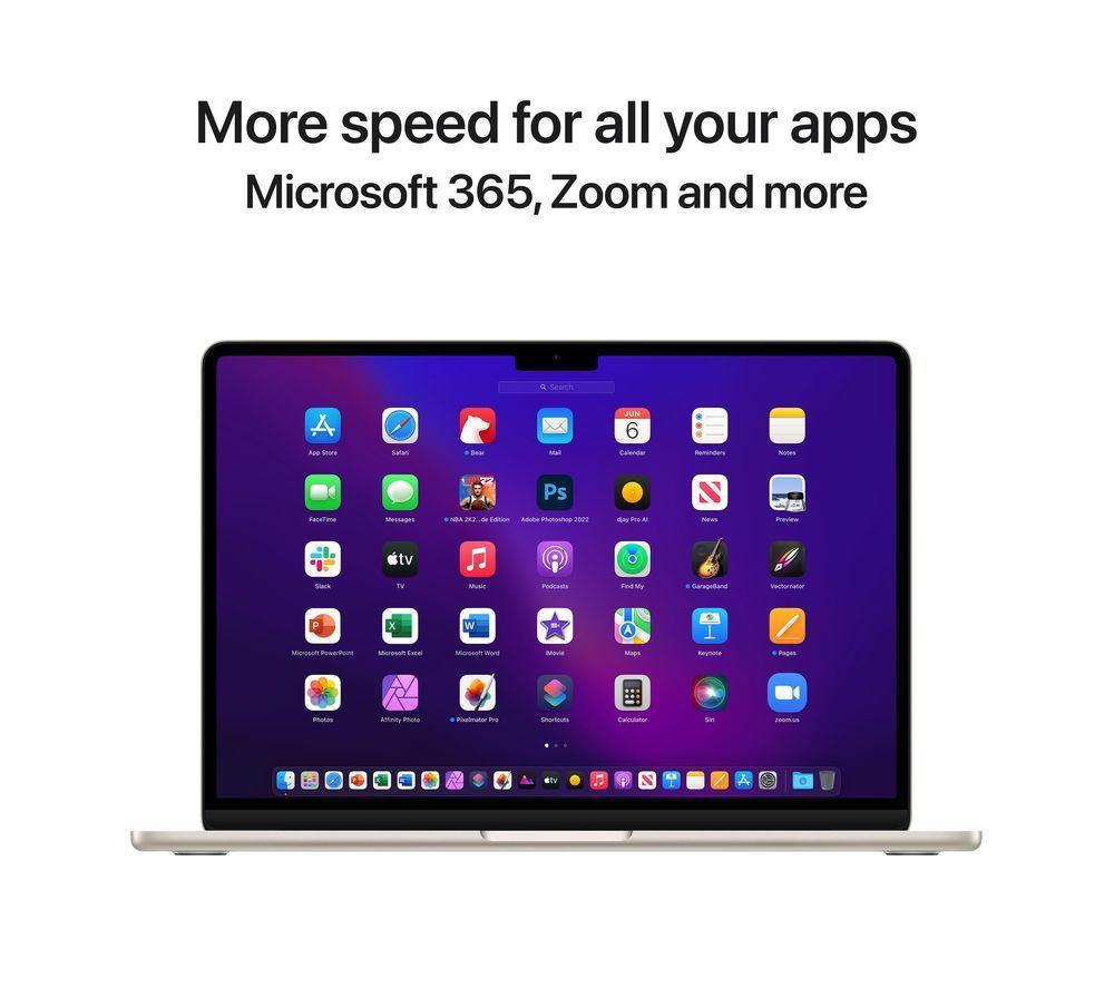 APPLE MacBook Air 13.6" (2022) - M2, 256 GB SSD, Starlight image number 21 of 22
