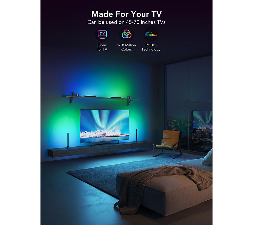 GOVEE H6046 RGBIC TV Light Bar for 45-70" TV - Twin Pack image number 4 of 10