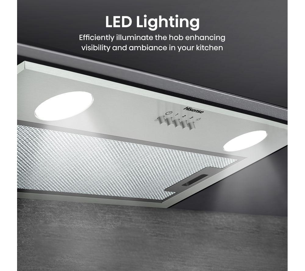 HISENSE CH6BI12BXUK Canopy Cooker Hood - Stainless Steel image number 8 of 15