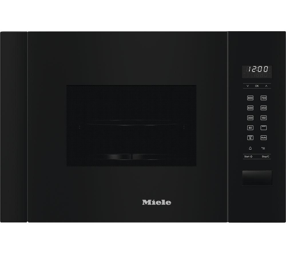 MIELE M2224SC Built-in Microwave with Grill - Obsidian Black