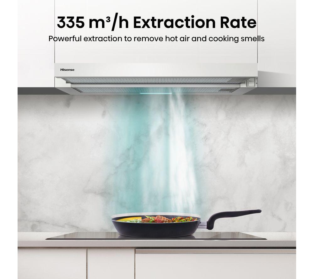 HISENSE CH6T10BXUK Telescopic Cooker Hood - Stainless Steel image number 7 of 15