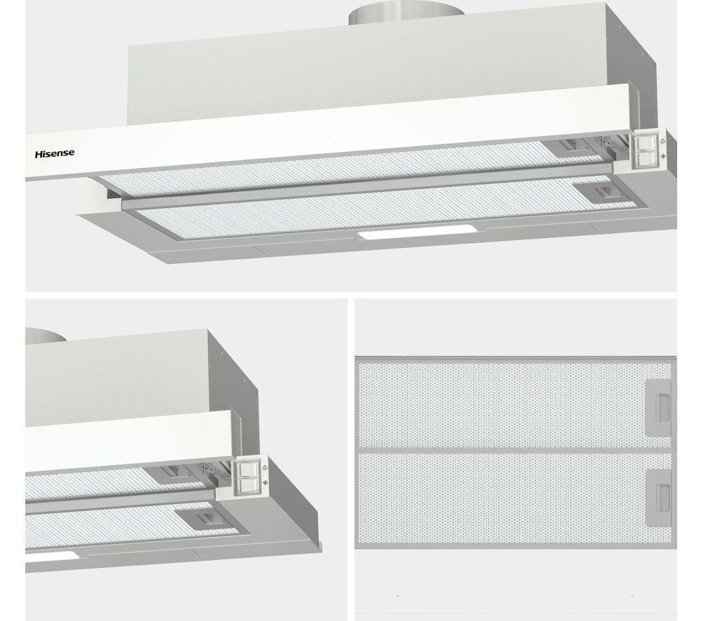 HISENSE CH6T10BXUK Telescopic Cooker Hood - Stainless Steel image number 13 of 15