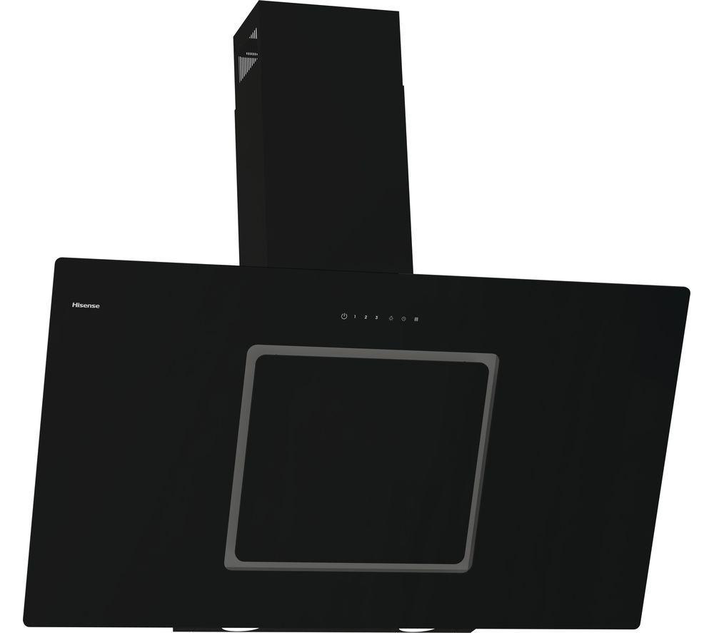 HISENSE CH10IN14BBUK Chimney Cooker Hood - Jet Black