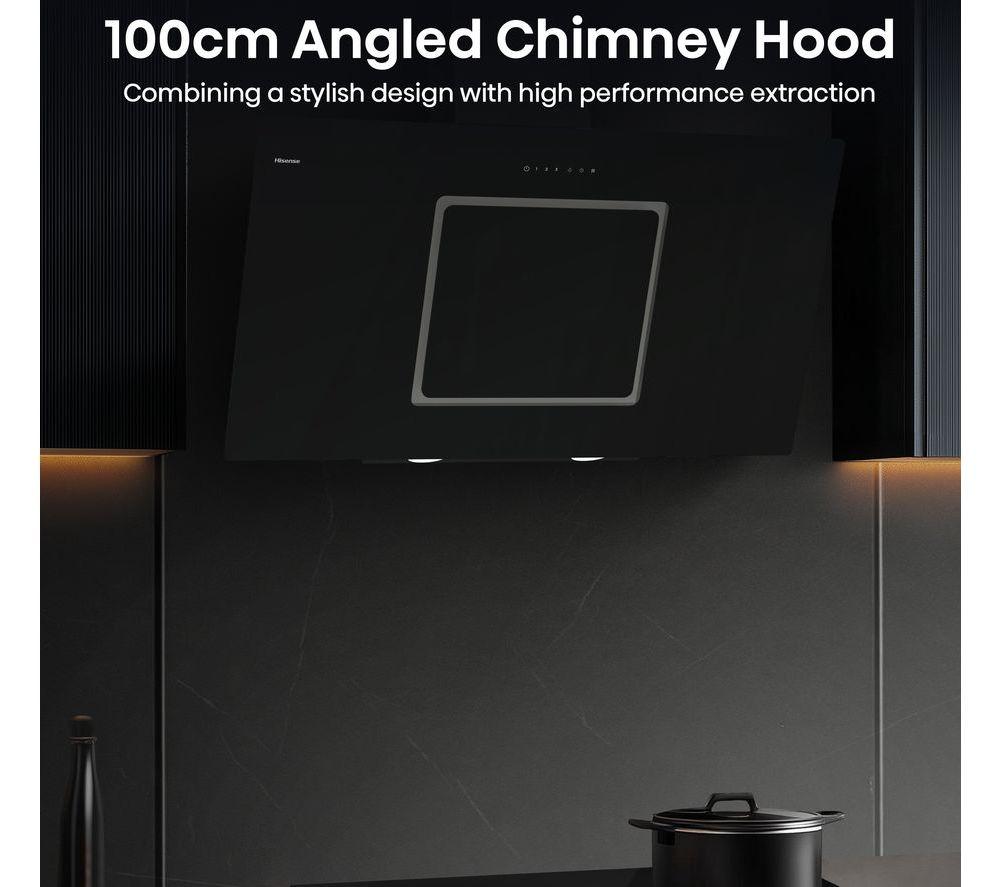 HISENSE CH10IN14BBUK Chimney Cooker Hood - Jet Black image number 3 of 18