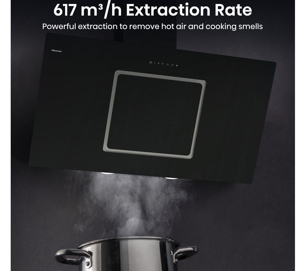 HISENSE CH10IN14BBUK Chimney Cooker Hood - Jet Black image number 10 of 18