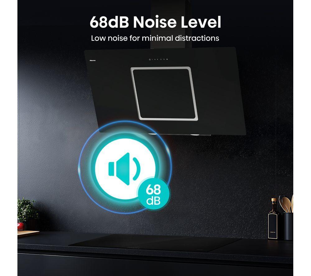 HISENSE CH10IN14BBUK Chimney Cooker Hood - Jet Black image number 13 of 18